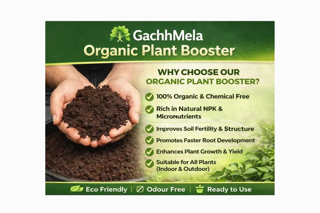 GachhMela Organic Plant Booster Fertilizer for All Plants | 100% Natural Soil Nutrient | Fast Root & Plant Growth Booster