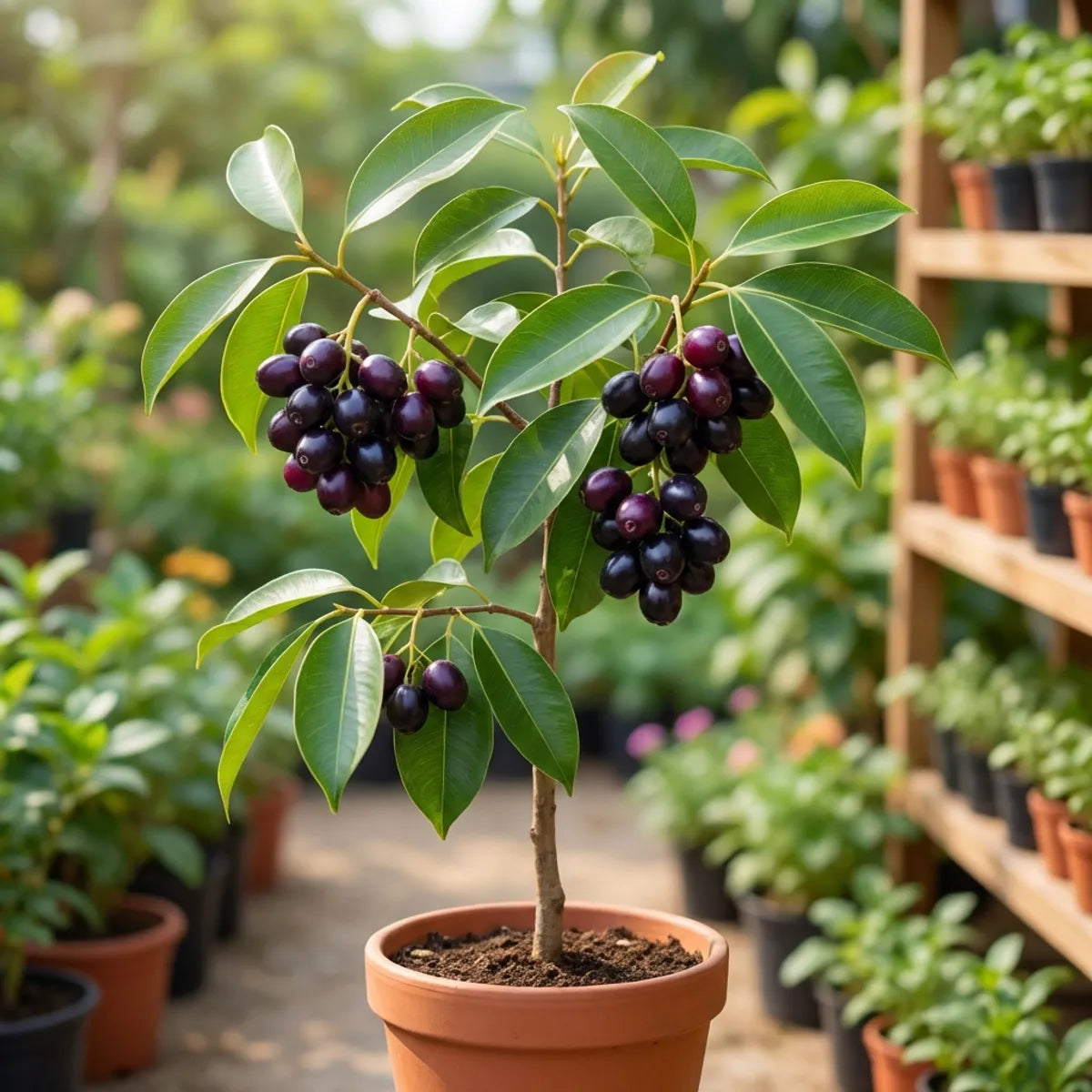 Black Jamun (Java Plum) Live Fruit Plant – High Yield, Sweet & Healthy Indoor/Outdoor Plant