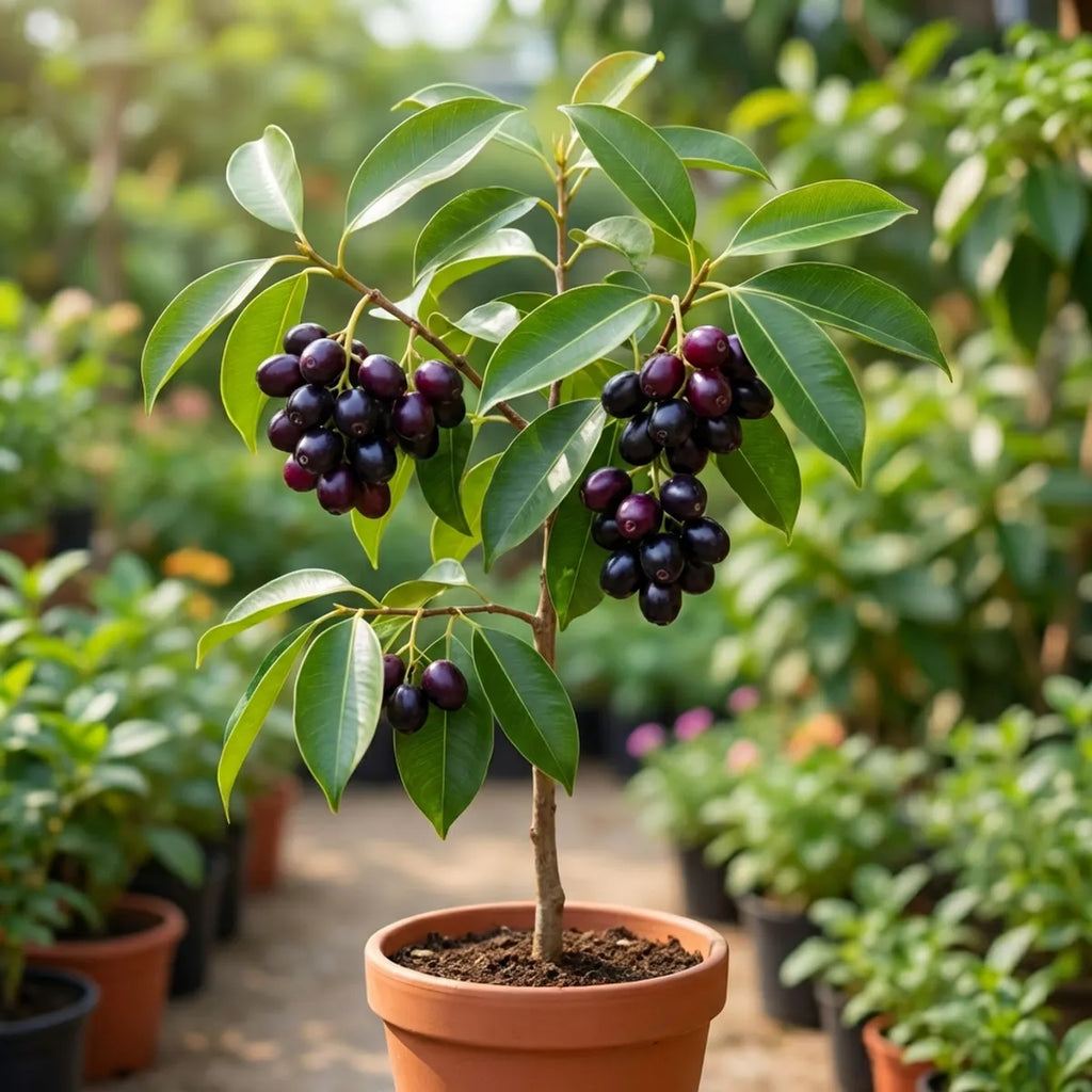 Black Jamun (Java Plum) Live Fruit Plant – High Yield, Sweet & Healthy Indoor/Outdoor Plant